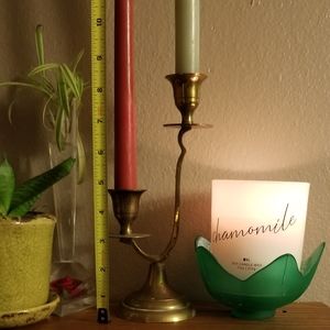Brass candlestick holder